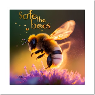 Safe the Bees Posters and Art